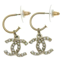 CHANEL (シャネル) ココマーク パールピアス ゴールド GP