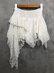 ACLENT アクレント 12512-254168 アシンメトリーレースミニ スカート sizeF/白 ■◇ レディース