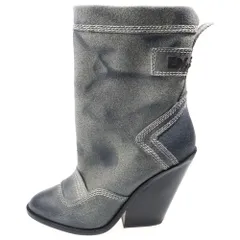 DIESEL (ディーゼル) ロゴ スエード ショートブーツ グレー #39