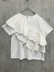 OPAQUE.CLIP オペークドットクリップ 637-19219 2段フリル カットソー size38/M/白 ■◆ レディース