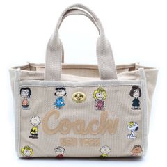 ✨COACH✨ スヌーピー コラボカーゴトートショルダーバッグ新品CBH43