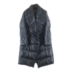 Max Mara (マックスマーラ) ショールカラー スナップボタン ダウン ロング ジャケット コート ブラック レディース