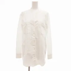 ジェームスパース JAMES PERSE シャツ ブラウス ロング丈 長袖 オープンカラー 0 白 ホワイト /JS ■FF