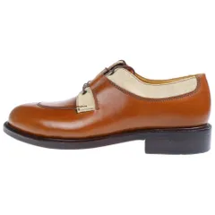 HESCHUNG (エシュン) レザー レースアップ ギリーシューズ ブラウン