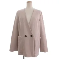 ボールジー BALLSEY トゥモローランド 美品 ドライアムンゼン ダブルブレストノーカラージャケット 長袖 36 アイボリー ■GY99のサムネイル