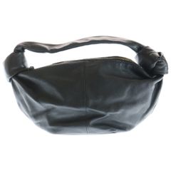 BOTTEGA VENETA ダブルノットレザーハンドバッグ 黒 - メルカリ