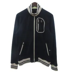 マンシングウェア MUNSINGWEAR トラックジャケット ジャージ ダブルジップ チェック 紺 ネイビーMのサムネイル