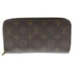 LOUIS VUITTON (ルイヴィトン) モノグラム ジッピーウォレットロングウォレット カードケース 長財布 ブラウン PVCレザー M42616 ゴールド金具