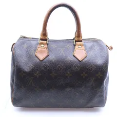 LOUIS VUITTON (ルイヴィトン) モノグラム スピーディ25 ハンド ミニボストンバッグ ゴールド金具 ブラウン M41528