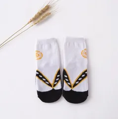＜在庫処分＞2足セット　キッズ 靴下 男の子 和柄ソックス 白 9〜12cm 2足セット ベビーソックス 子供用 かわいい　bu１
