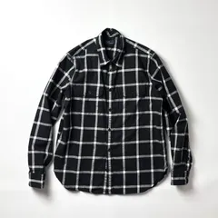 Gap ギャップ 長袖シャツ L チェックシャツ マチ付き ブラック 黒 コットン 綿100 ネルシャツ ワークシャツ カジュアル ビンテージ風 ヴィンテージライク ゆるだぼ オーバーサイズ ビッグシルエット 秋服 冬服