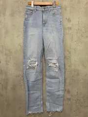 ZARA ザラ 5862/156/406 ダメージ加工 デニムパンツ size36/水色 ■■ レディース