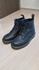 最高 DR. MARTENS ドクターマーチン 101 ブラックマット 6ホール ウォーカーブーツ EU38/240