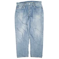 A.PRESSE アプレッセ 22AW 日本製 Washed Denim Wide Pants ウォッシュドデニムワイドパンツ 22AAP-04-05H 34 INDIGO ボタンフライ ジーンズ ボトムス g25766のサムネイル