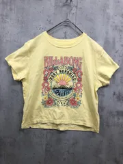 BILLABONG ビラボン BF013215 プリント ショート丈 Tシャツ sizeL/イエロー ■◆ レディース