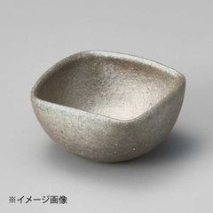 【新品】黒窯変角小付(信楽焼)