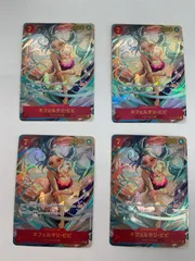 N079[PK]Y4418(カード) ネフェルタリ・ビビ OP04-118 SEC パラレル 4枚セット ワンピースカード やや傷や汚れあり 3/15出品