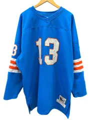 mitchell&ness (ミッチェルアンドネス) NFL フットボールシャツ ユニフォーム ワッペン 長袖カットソー ロンT 古着 60 ブルー メンズ/027のサムネイル