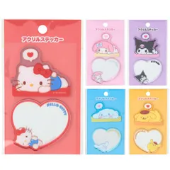 サンリオ アクリルステッカー ミラー シール ステッカー ぷっくり つやつや スマホ デコ キャラクター かわいい おしゃれ