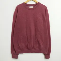 Champion チャンピオン トレーナー スウェット 目無し 裏起毛 プルオーバー 長袖 ワンポイント ノームコア L レッド系 C541