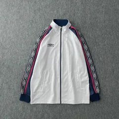 90s　UMBRO　トラックジャケット　ジャージ　Oサイズ　刺繍ロゴ　ワンポイント　切替　スリーブロゴ