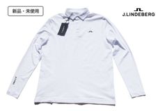 Brand New | Unused | J.LINDEBERG | Hybrid Long-Sleeve Polo Shirt | Sean Hybrid Ls Polo | Men's Golf Wear | Size M