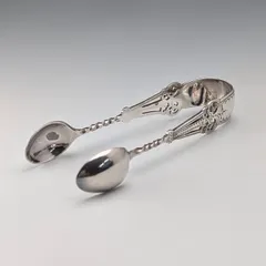 1900年 英国アンティーク 純銀製シュガートング 22g Levesley Bros