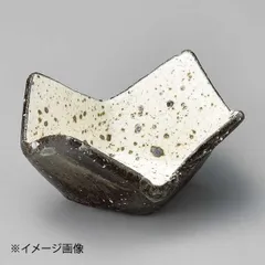 【新品】黒うずら文ダイヤ型小鉢