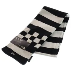 NEW ERA (ニューエラ) NE SCARF ロゴスカーフ ブラック/グレーのサムネイル