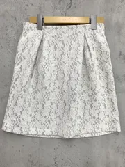 Spick & Span スピック＆スパン 総レース ミニ スカート size36/白系 ■■ レディース