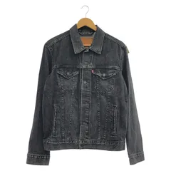 【中古】LEVI'S PREMIUM 72334 トラッカー ジャケット BigE ブラック M リーバイス[24]