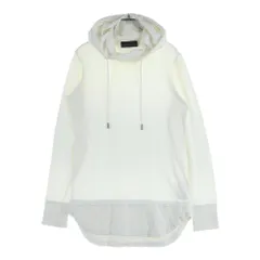 DIESEL BLACK GOLD (ディーゼルブラックゴールド) フードドッキング コットン 長袖Tシャツ ホワイト