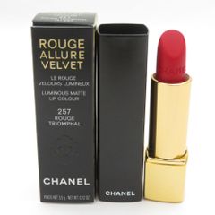 未使用 CHANEL シャネル ルージュ アリュール ヴェルヴェット ル リオン ドゥ シャネル 口紅 257 ルージュ トリヨンファル リップ BM12116X
