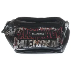 BALENCIAGA (バレンシアガ) EXPLORER DIY METAL ALLOVER エクスプローラー メタル オールオーバー ペイント ウエストバッグ ブラック 482389 527277のサムネイル