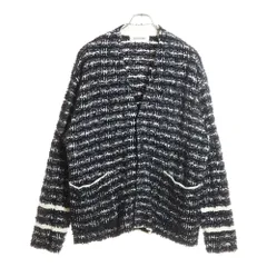 DISCOVERED (ディスカバード) TWEED KNIT CARDIGAN ツイード ニット カーディガン ブラック DC-SS23-KN-08のサムネイル