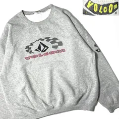 【90s】【USA製】【VOLCOM】リフレクター スウェット サイズL 古着 ビンテージ ストリート スケート グレー プルオーバー  長袖のサムネイル