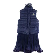 MONCLER (モンクレール) SEIRA 0209S4833421 セイラ プリーツスカート付きダウンベスト ネイビー レディースのサムネイル
