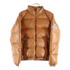PYRENEX (ピレネックス) Yannick ナイロン ロゴワッペン付き ダウンジャケット ブラウン W19PJ2