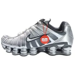 NIKE (ナイキ) SHOX TL PRINT METALLIC SILVER/SUMMIT WHITE-WOLF ショックス メタリック ローカットスニーカー シルバー US10/28.0cm IH4466-095