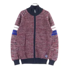 G-STAR RAW (ジースターロウ) Suzaki Stripe Zip Through Knit フルジップ オーガニックコットン セーター レッド系 D12747-B155-A266のサムネイル