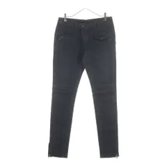 ISAMU KATAYAMA BACKLASH (イサムカタヤマバックラッシュ) Stretch Leather Denim Pants 1356-10 ストレッチ レザー ストレートデニムパンツ ブラックのサムネイル