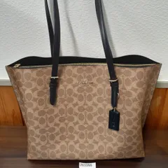 【2633N6】コーチ COACH シティ トート バッグ・シグネチャー キャンバス  中古