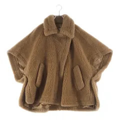 Max Mara (マックスマーラ) テディベア ボア ケープ コンチョ ブラウン レディース 473607236