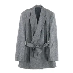 Acne Studios (アクネ ストゥディオズ) Double Breasted Belted Blazer FN-WN-SUIT000313 ダブルブレスト ベルト付きスーツジャケット テーラードジャケット レディース グレーのサムネイル