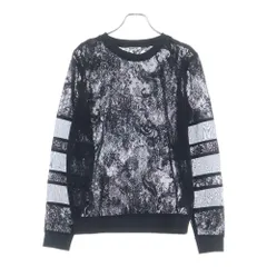 REPLAY (リプレイ) MESH Sweatshirt W3280.000.83496 メッシュデザイン バックワンポイントロゴプレートスウェットトレーナー ブラック レディースのサムネイル