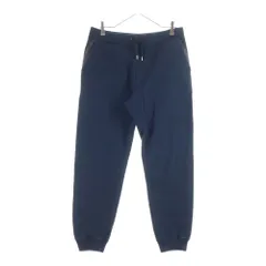 HERMES (エルメス) カシミヤ混 Hロゴレザーパッチ スウェットパンツ ネイビーのサムネイル