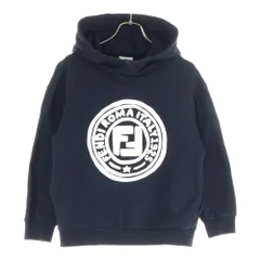 FENDI (フェンディ) フロントFFロゴプリント プルオーバーパーカー ブラック JUH018 5V0 キッズのサムネイル