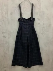 REDYAZEL レディアゼル サイドデザイン 配色ベルト付き サロペット オーバーオール sizeS/グレー/ネイビー ■■ レディース