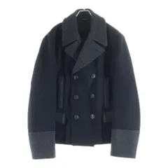 DOLCE & GABBANA (ドルチェアンドガッバーナ) 裏地ダウン ウールPコート ブラック G0733T/FUM4Fのサムネイル