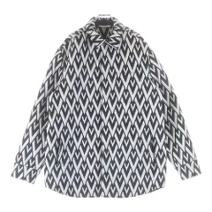 VALENTINO (ヴァレンティノ) Vロンバス オーバーサイズ シャツジャケット ホワイト/ブラックのサムネイル